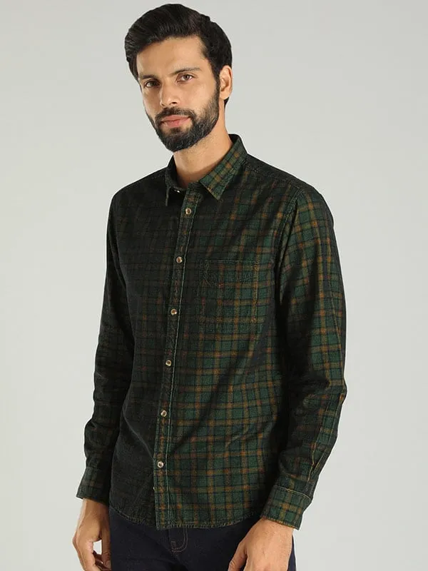 Men Checked Full Sleeve Cotton Shirt