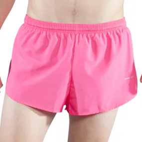 Men's 1" Elite Split Shorts- Hot Pink