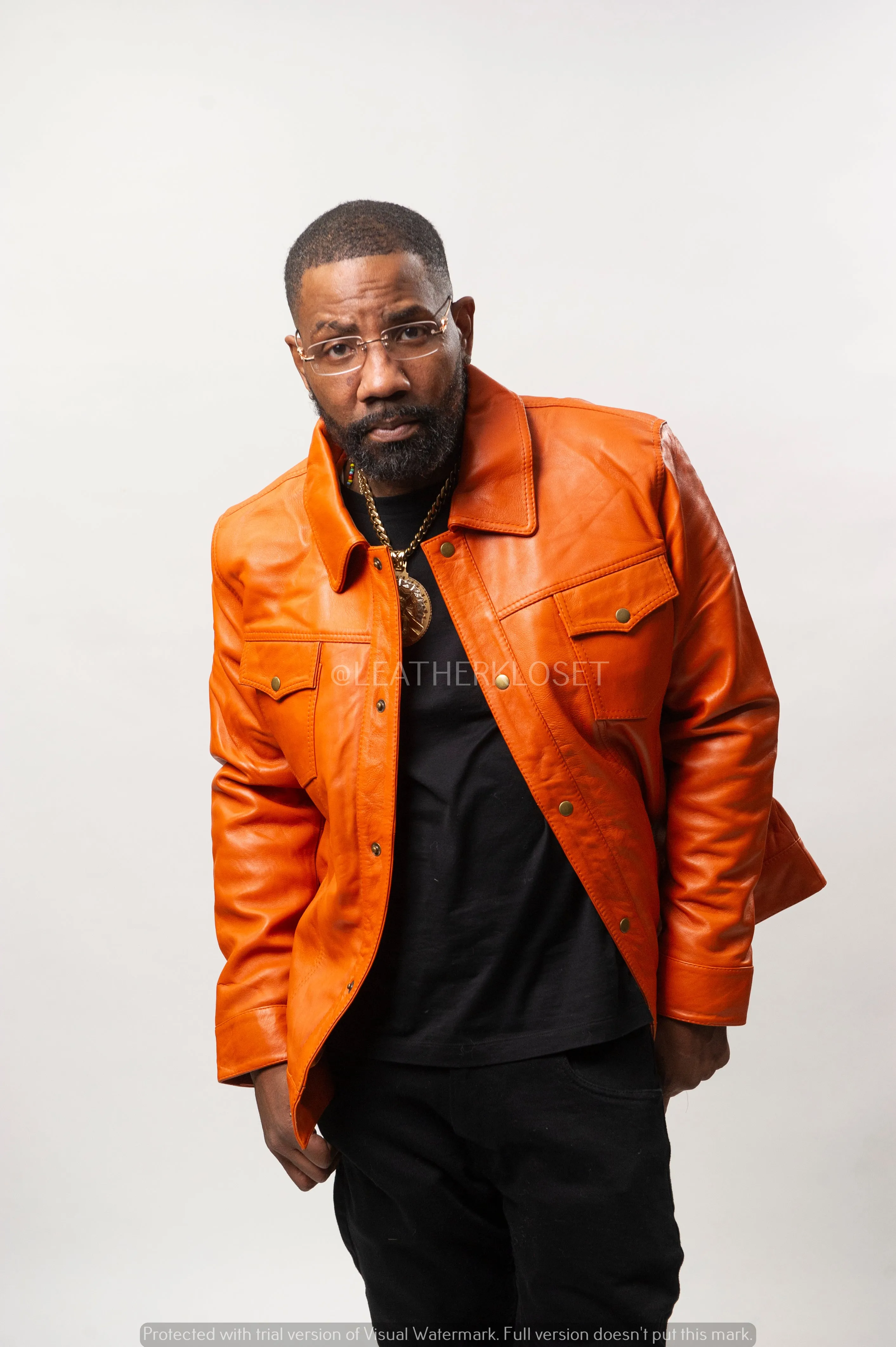 Mens Distressed Pumpkin Dylan Jacket - Stylish Retro Outerwear