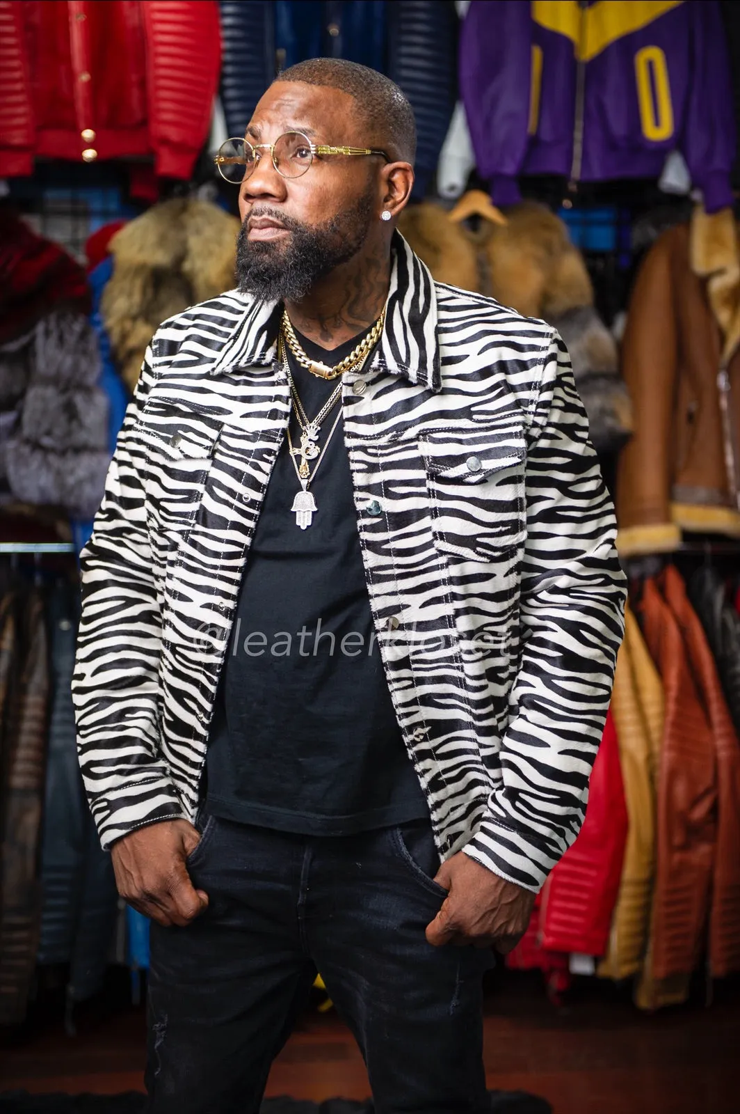 Men's Dylan Pony Jacket [Zebra]