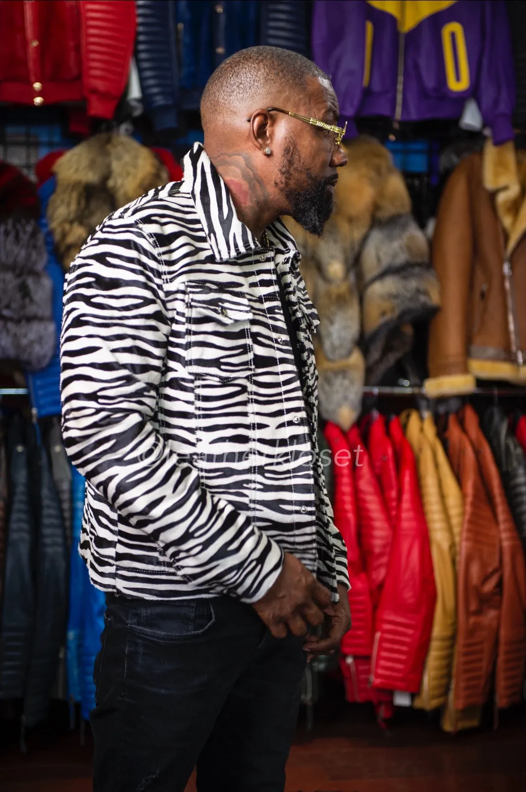 Men's Dylan Pony Jacket [Zebra]