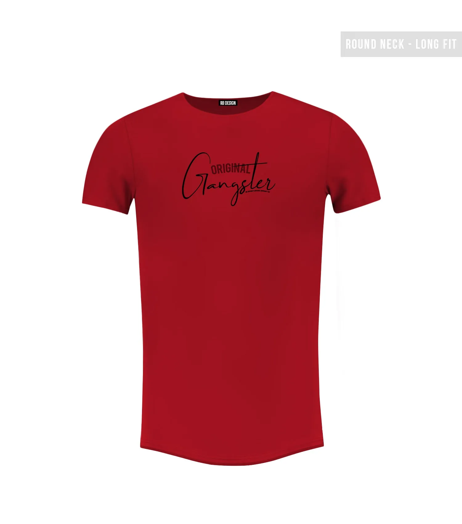 Men's T-shirt "Original Gangster" Longline MD937