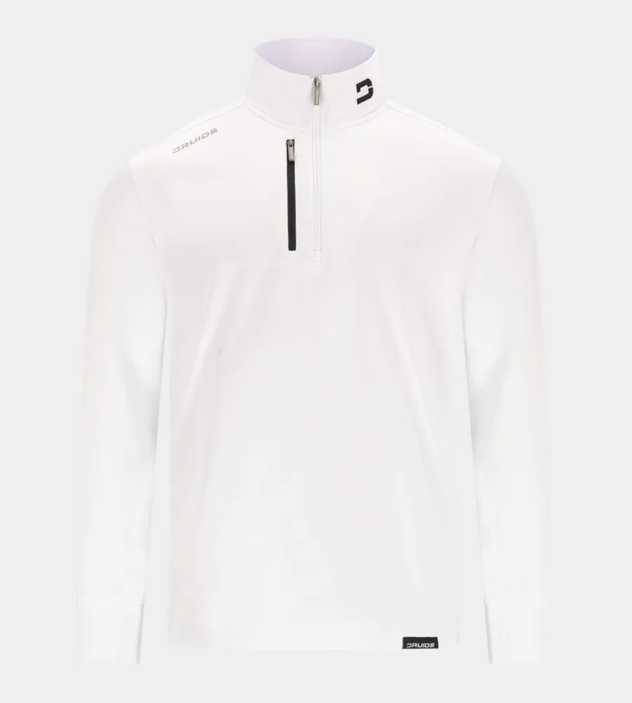 MEN'S ULTRA BLEND GOLF MIDLAYER 1/4 ZIP - WHITE