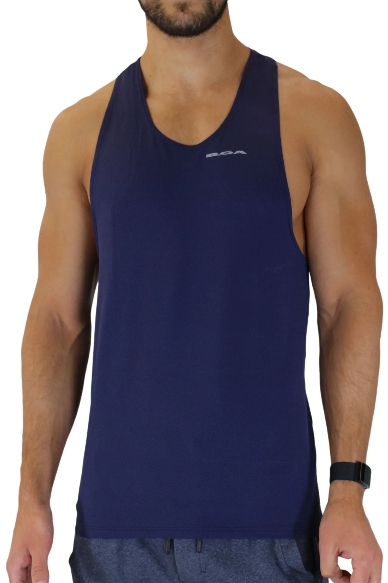 Men's Versatex Ultralite Running Singlet- Navy