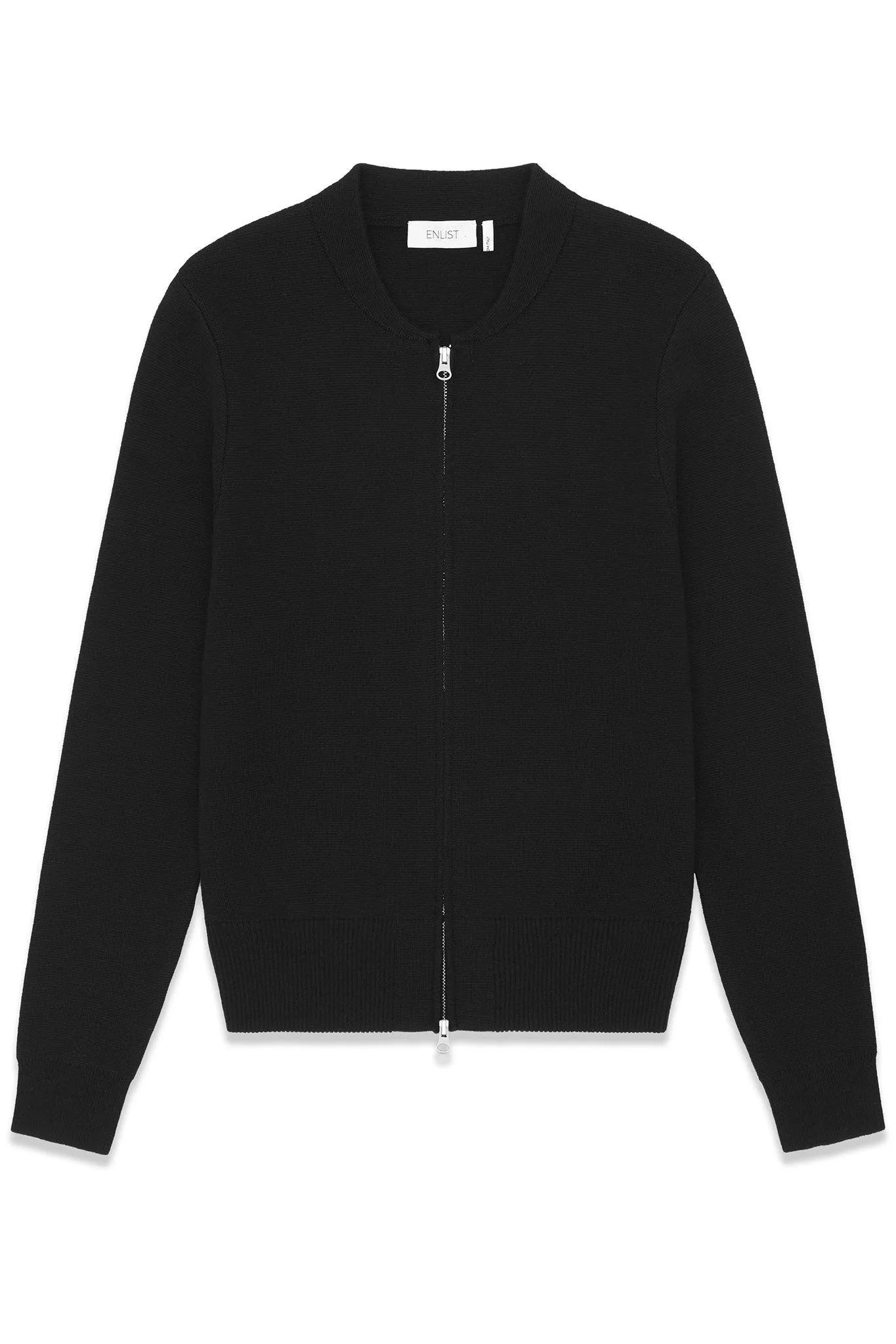 Merino Wool Zip Up Bomber