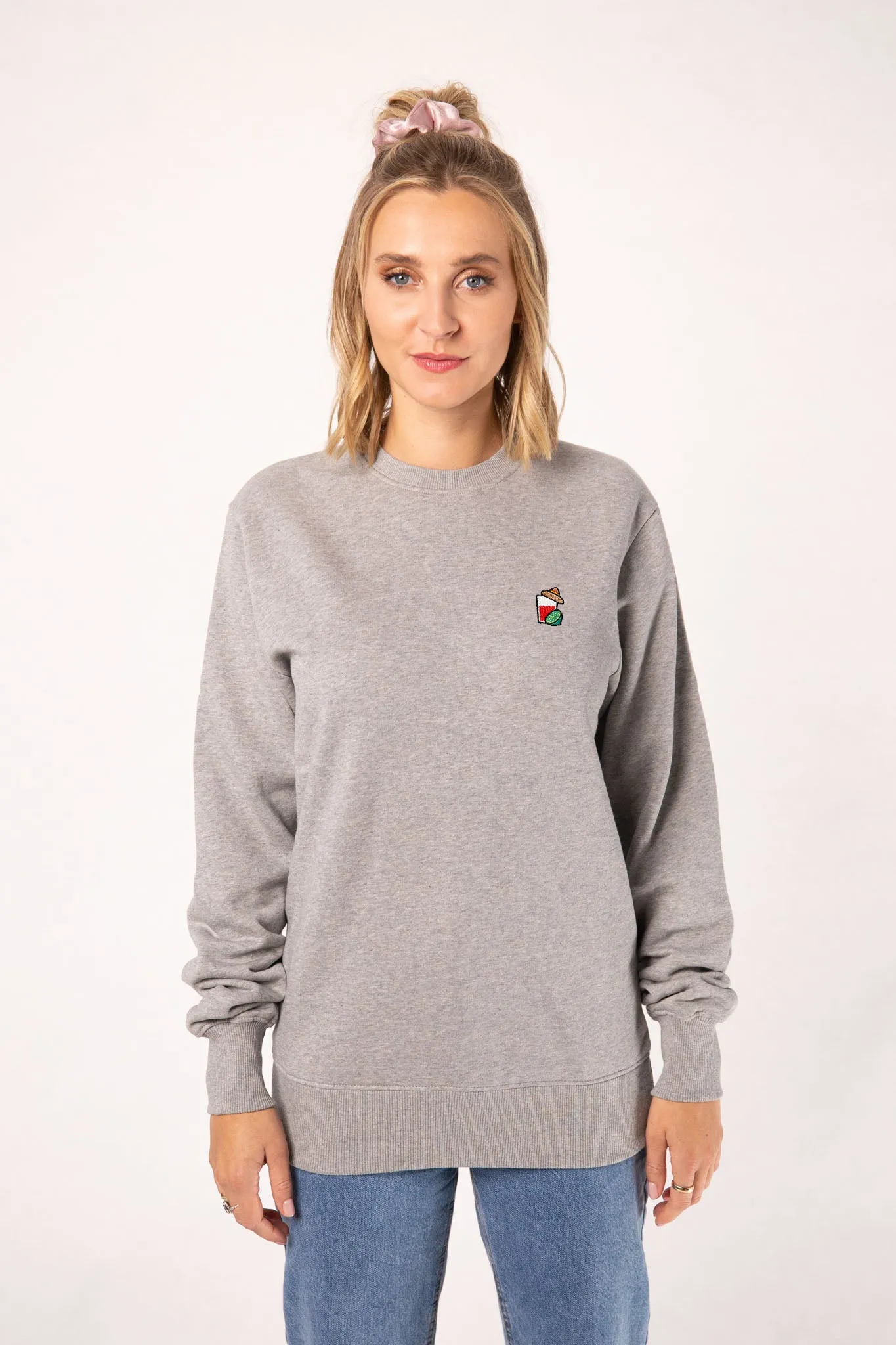 Mexikaner | Bestickter Bio-Baumwoll Frauen Pullover