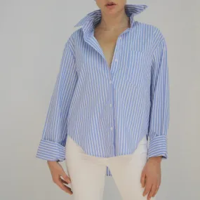 Milania Stripe Shirt With Back Graphic