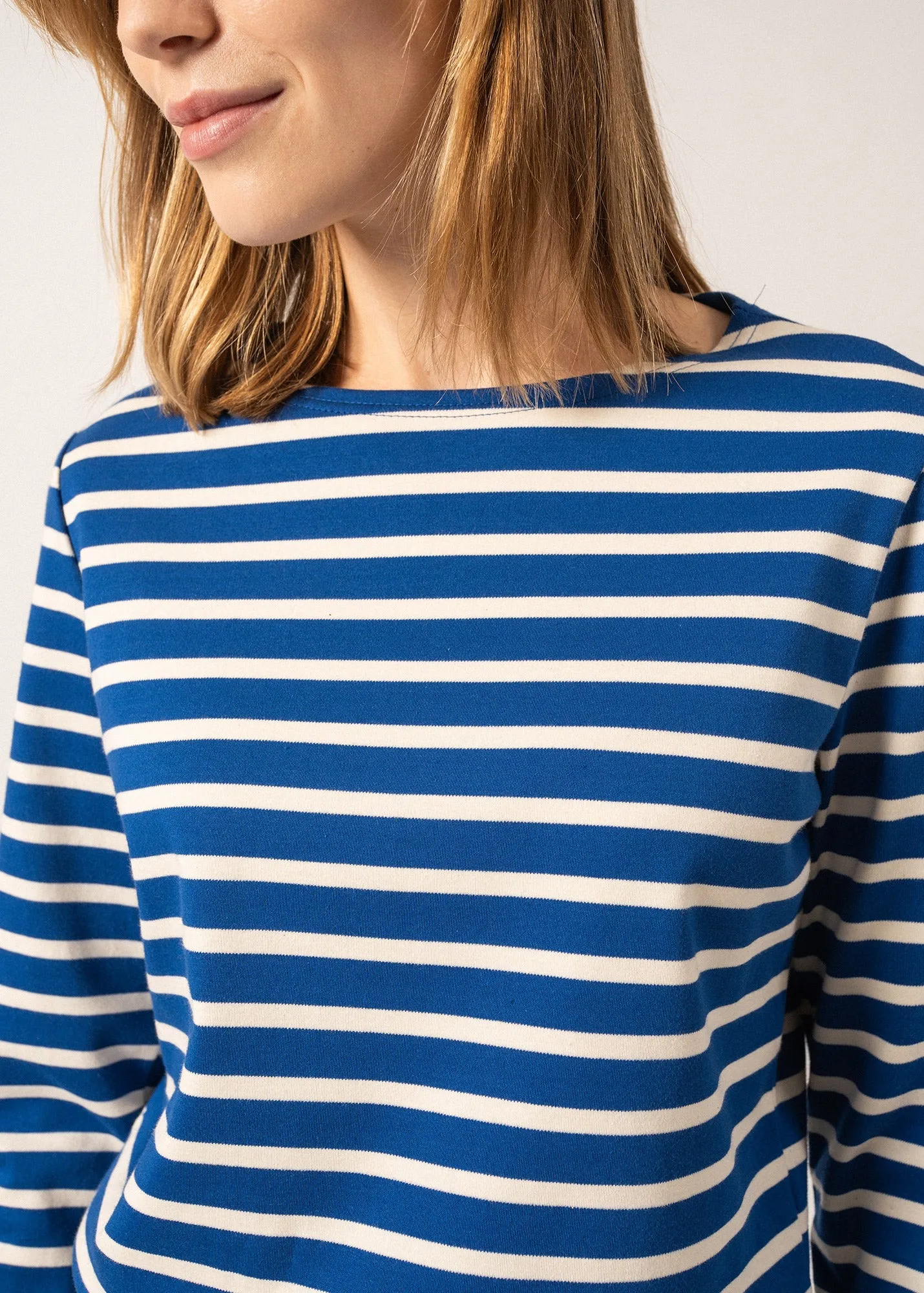 Minquilock iconic sailor striped shirt - in interlock (GITANE/ECRU)