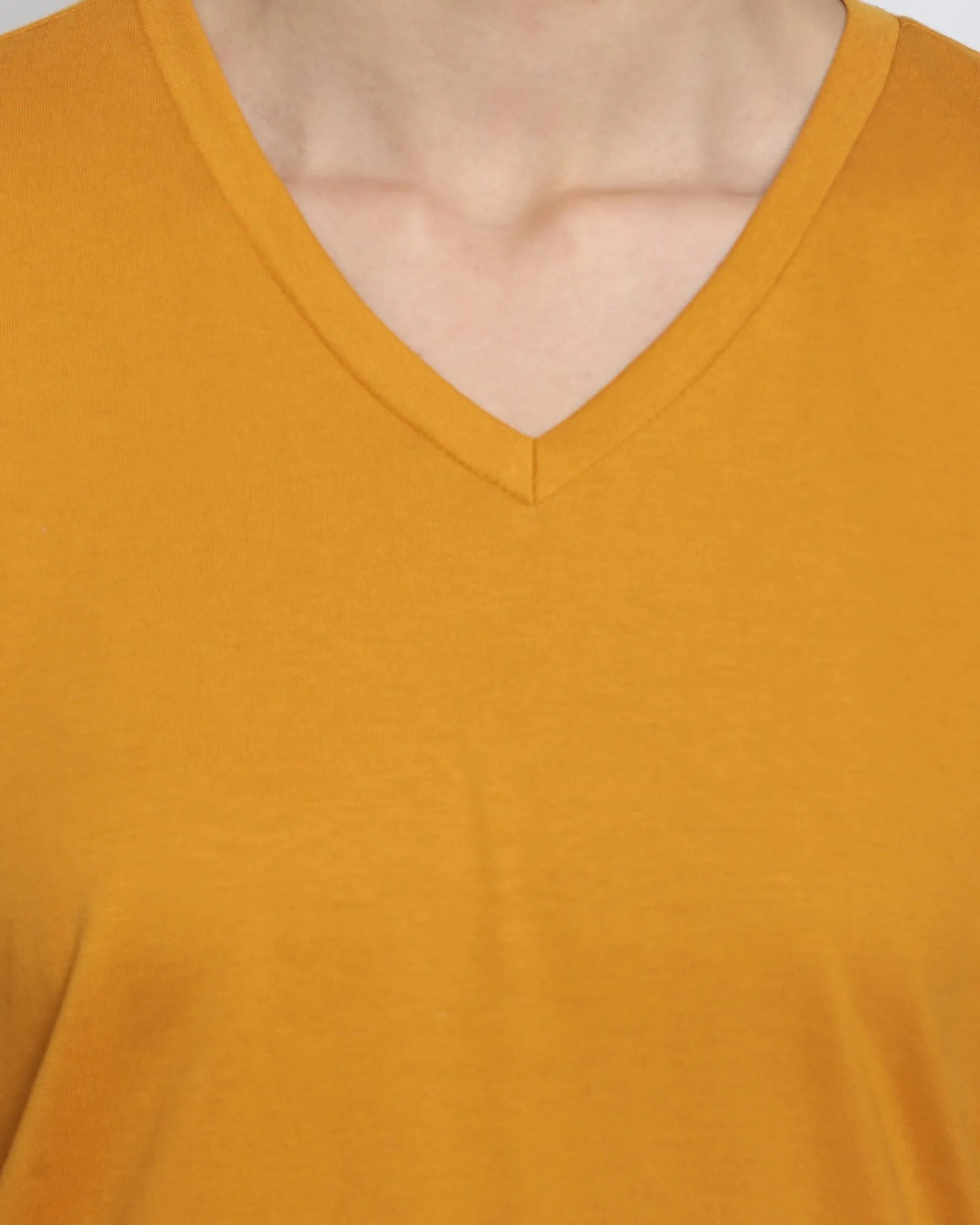 My Man's V Neck: Mustard