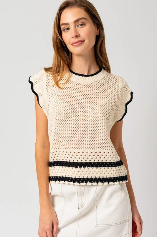 On Trend Sleeveless Knit Top