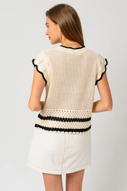 On Trend Sleeveless Knit Top