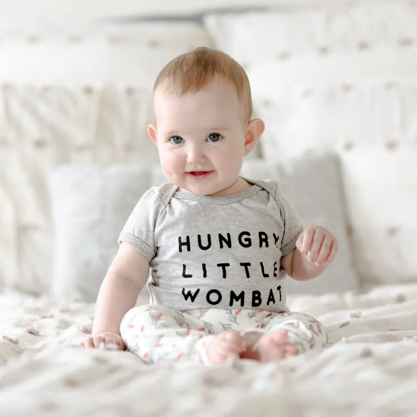 Organic Baby T-shirt - Hungry Wombat