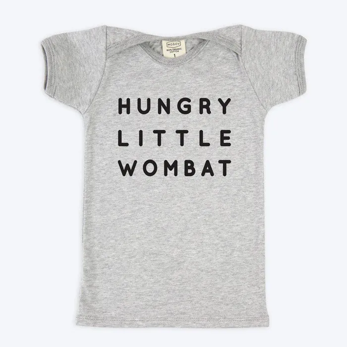 Organic Baby T-shirt - Hungry Wombat