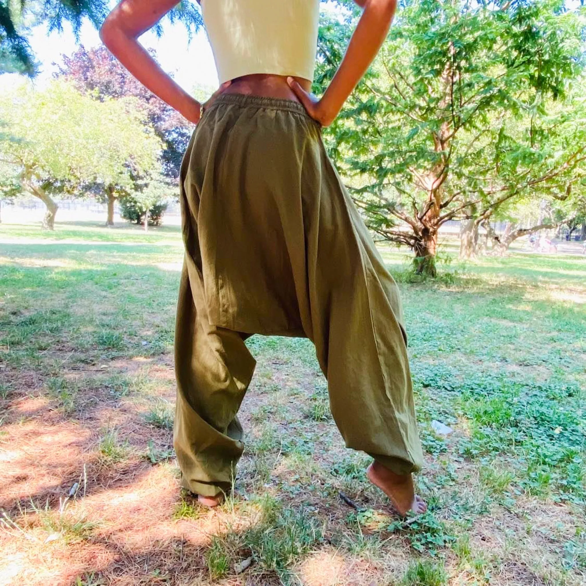 Organic Cotton Solid Color Unisex Pants