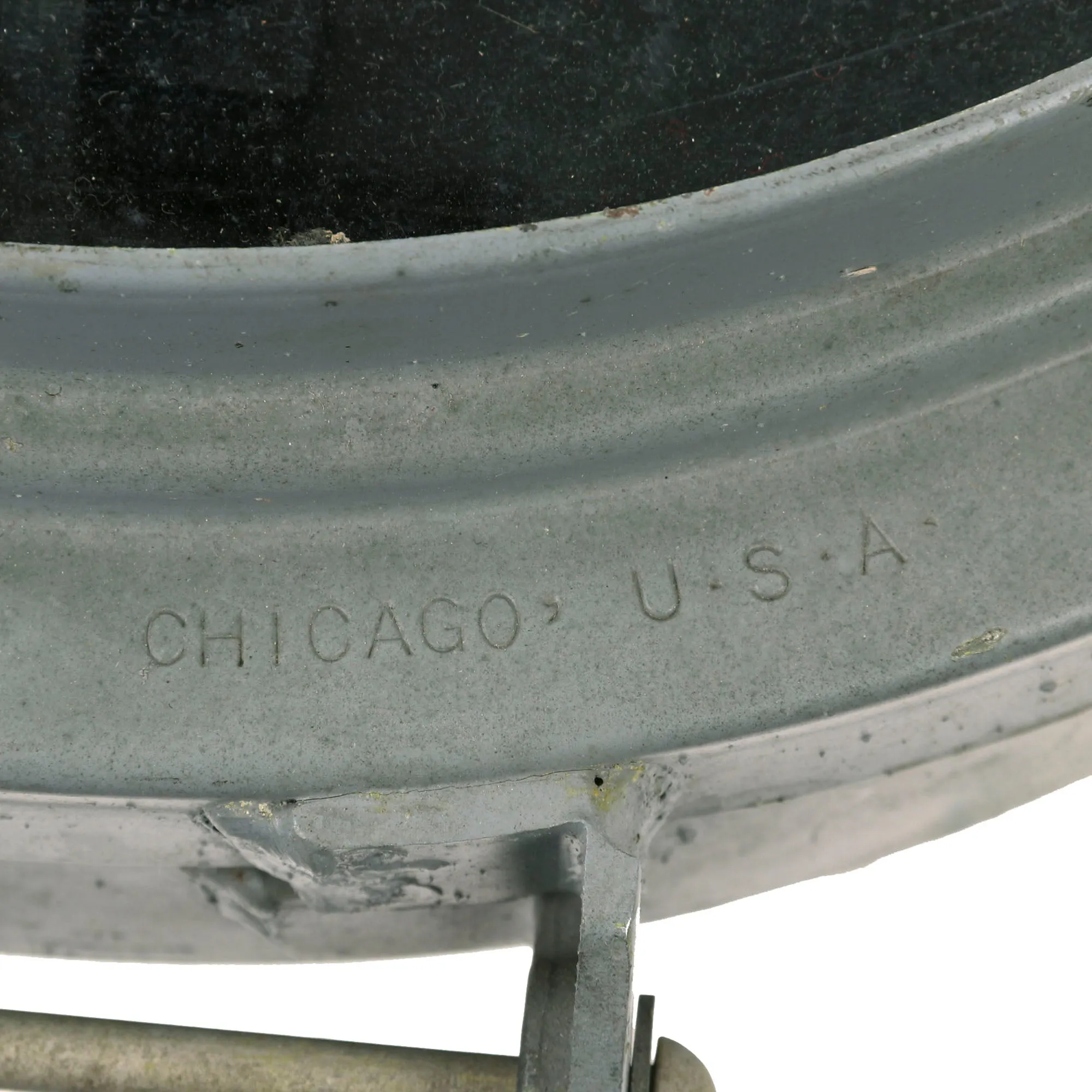 Original U.S. WWII Navy Unissued Shutter Lens Faceplate for 12 Inch Signaling Searchlight by Curtis Lighting Inc.