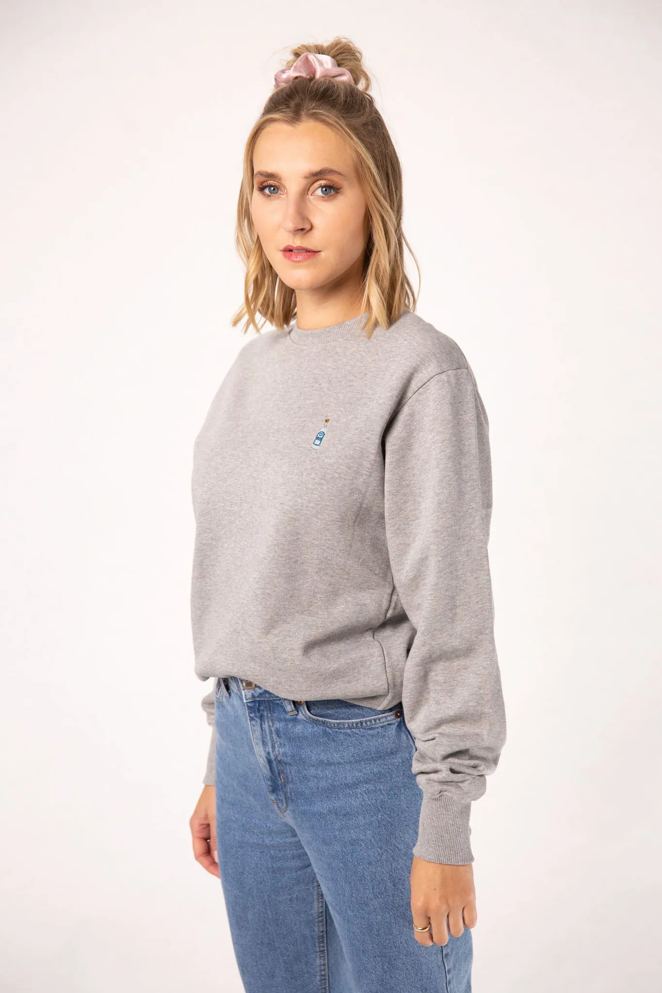 Ouzo | Bestickter Bio-Baumwoll Frauen Pullover