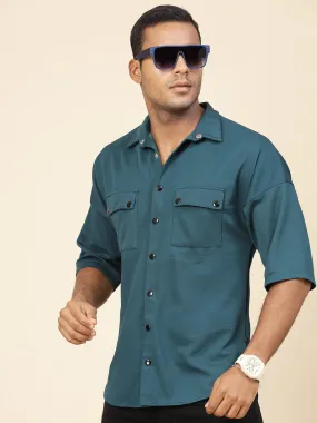 Oversized Utility Polyester Shirt