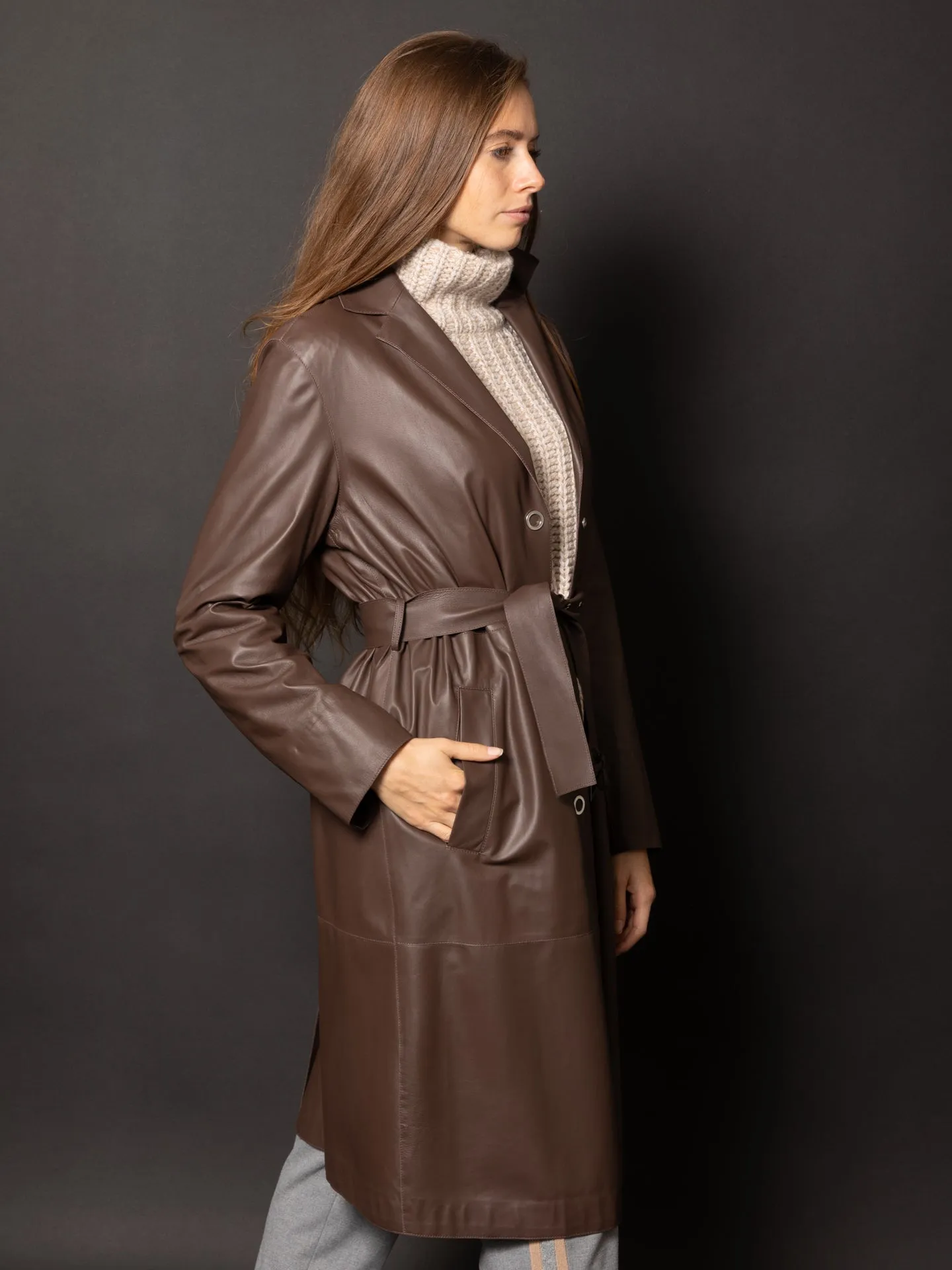 PESERICO TRENCH PELLE