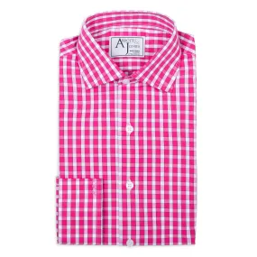 Pink Checked Bespoke Shirt