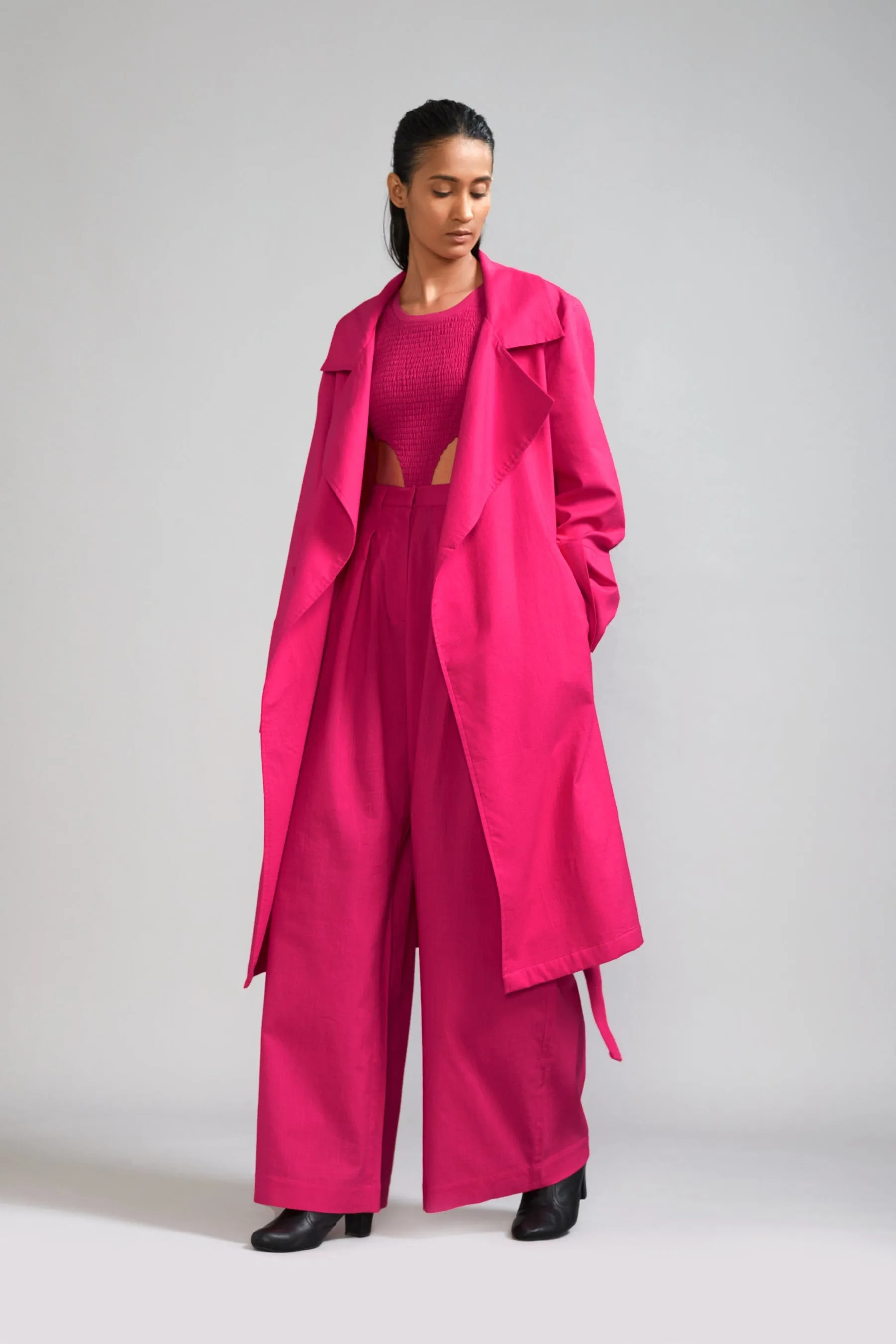 Pink Trench Jacket (Ready to Ship)