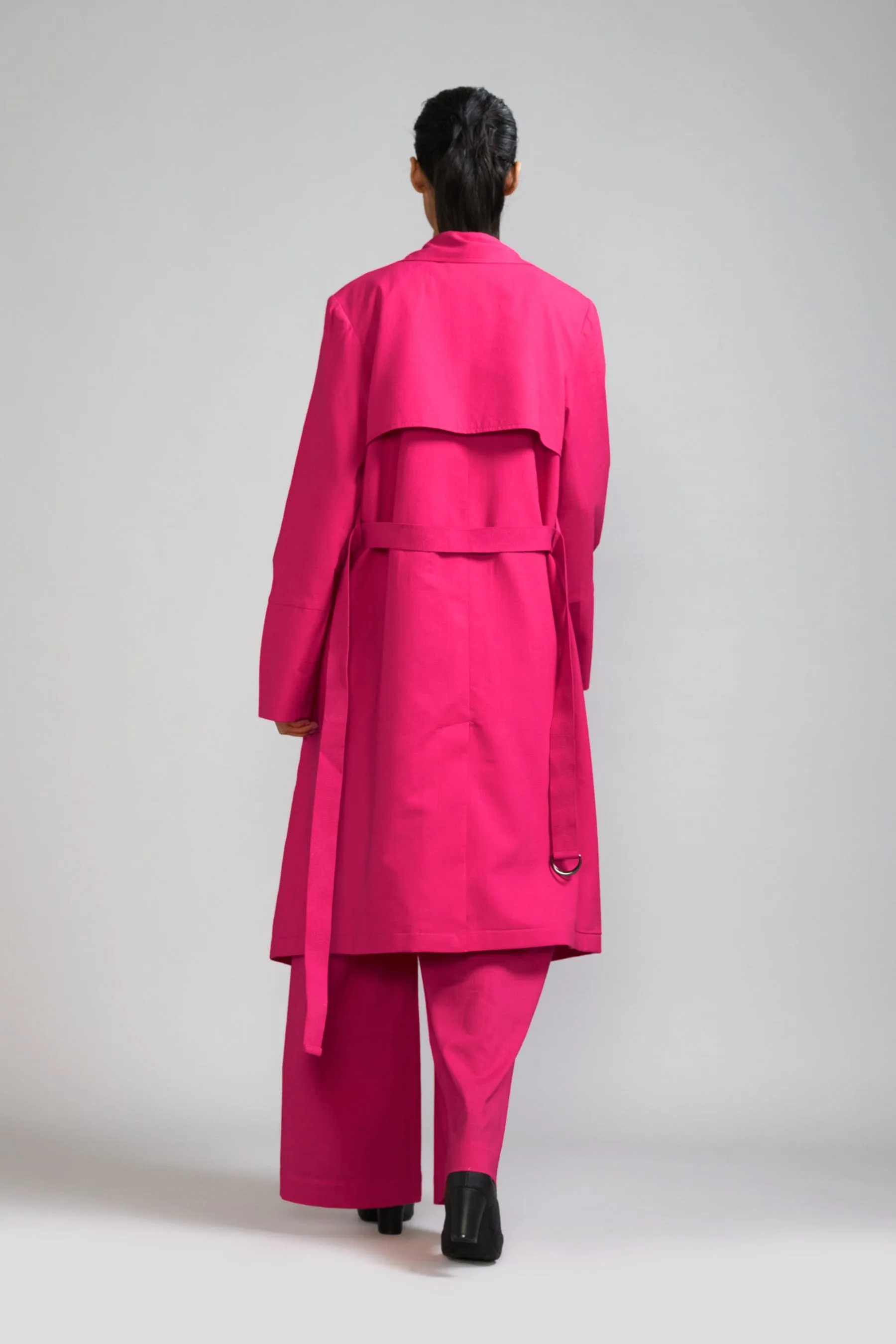 Pink Trench Jacket (Ready to Ship)