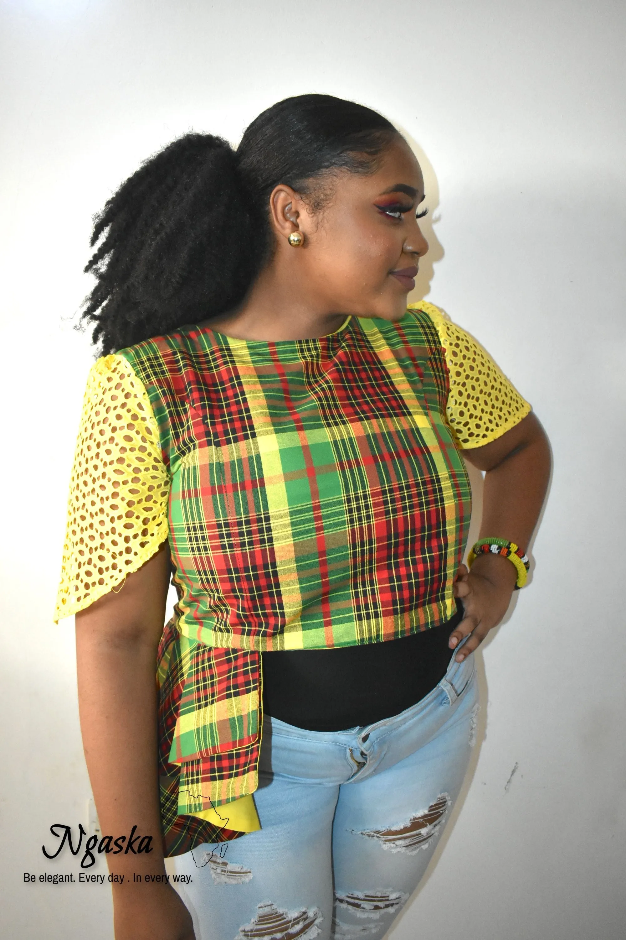 Playful Yellow Madras Queen - CW 3