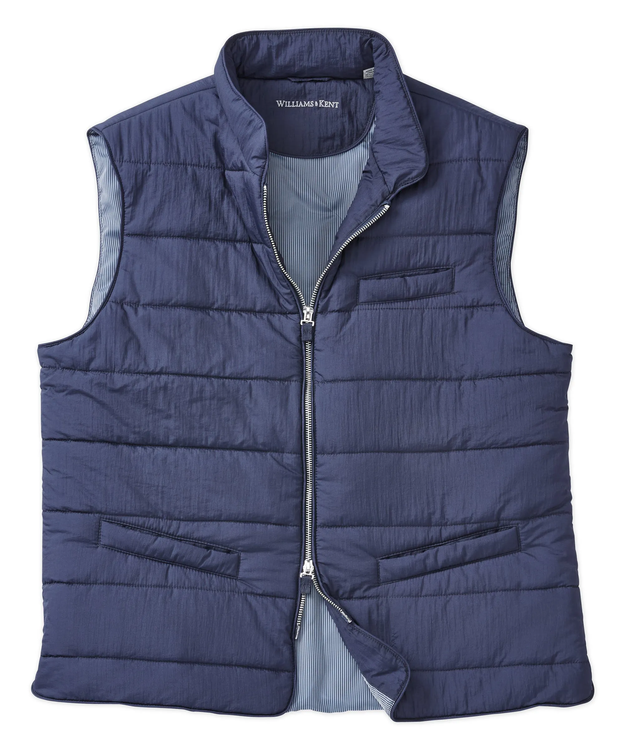 Quilted Nylon Zip-Front Vest