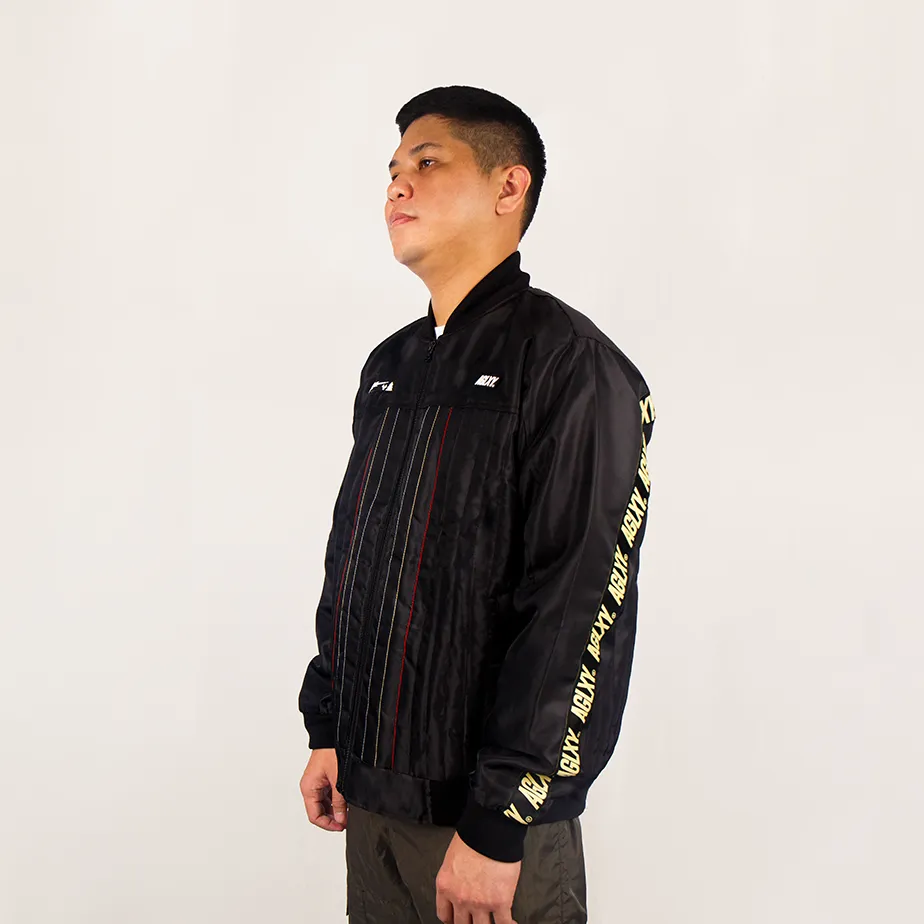 R&E Unit Bomber Jacket 018 - Black