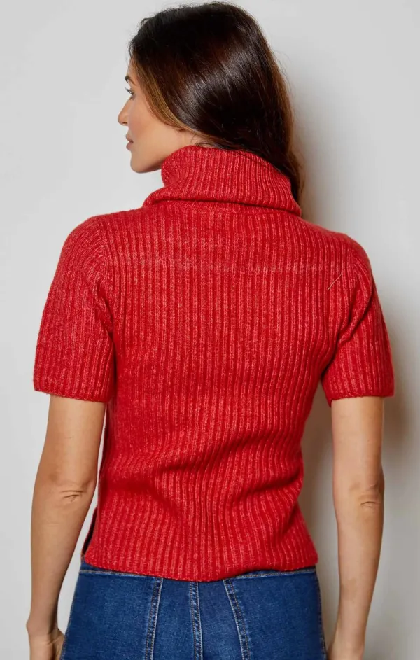 Ruby Fitted Short Sleeve Turtleneck