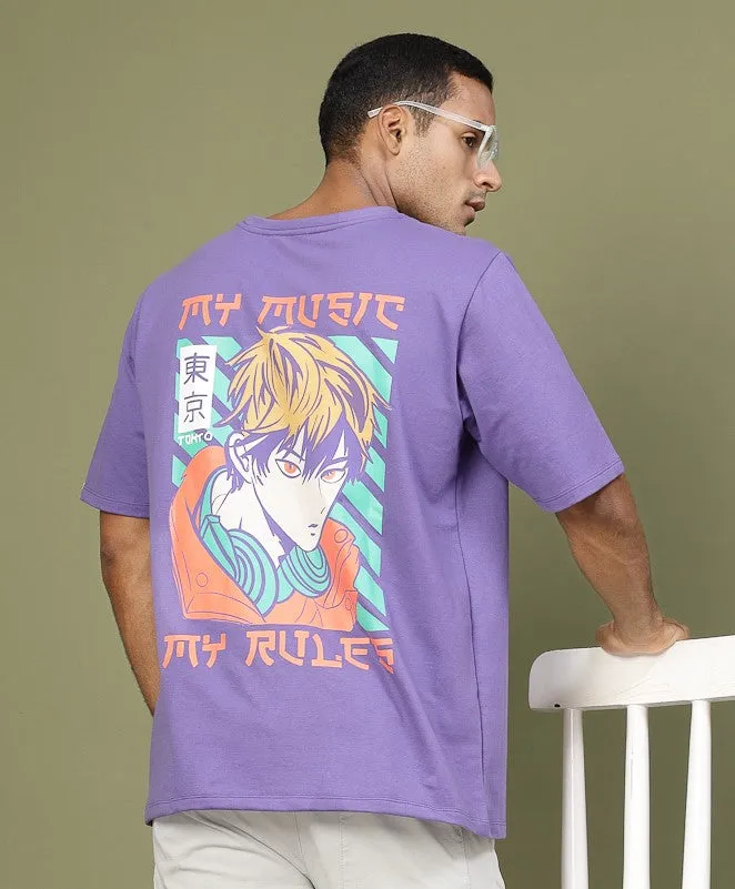 Rule the Music Anime Oversized T-shirt