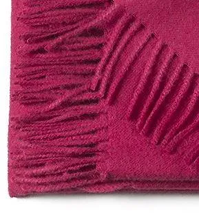 Solid Color Alpaca Throw