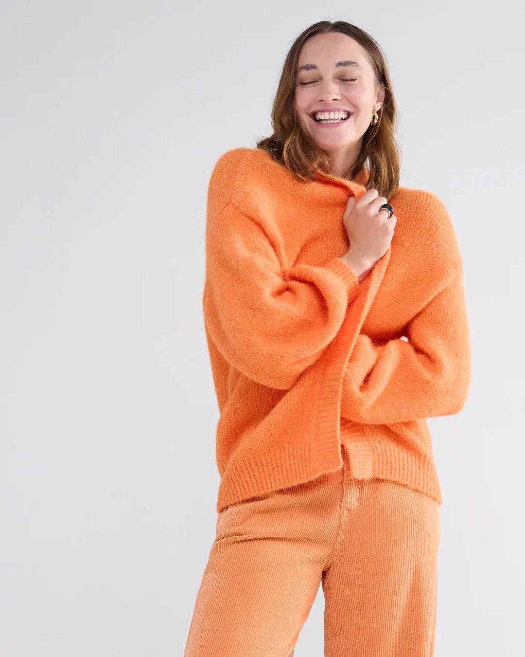 Summum Woman Cozy Cardigan - Orange