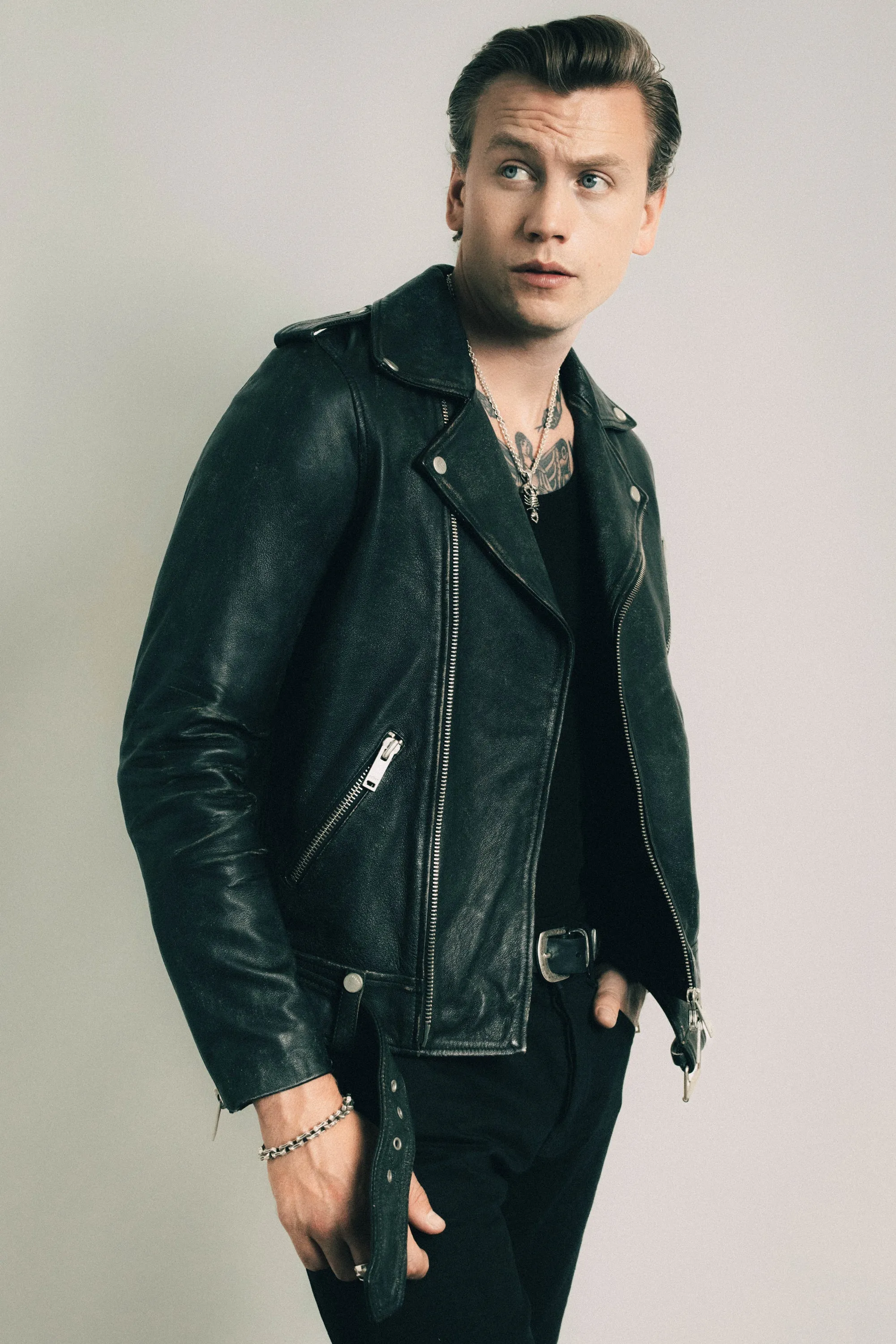 The Davey Biker Jacket | Roadworn Vintage black