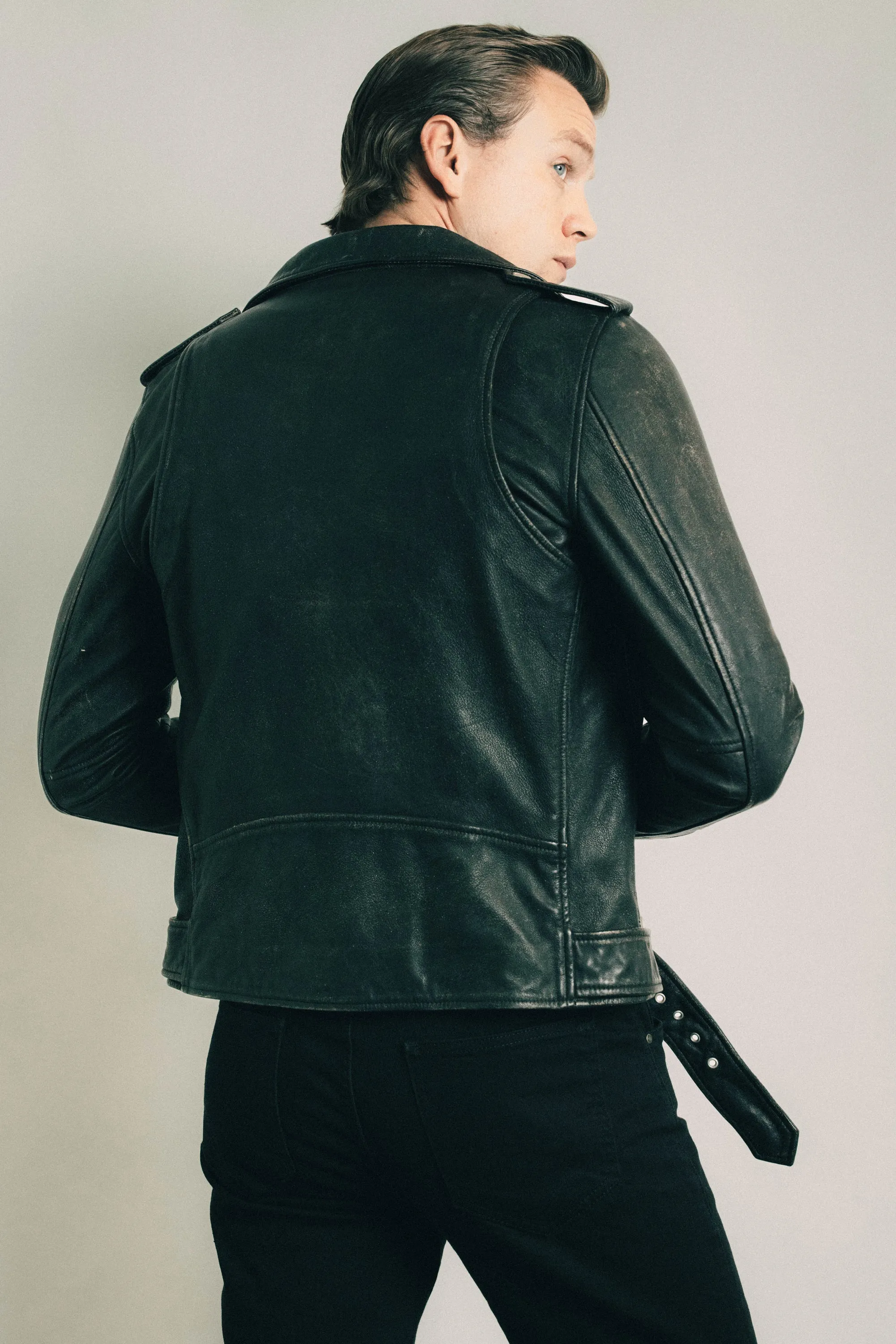 The Davey Biker Jacket | Roadworn Vintage black