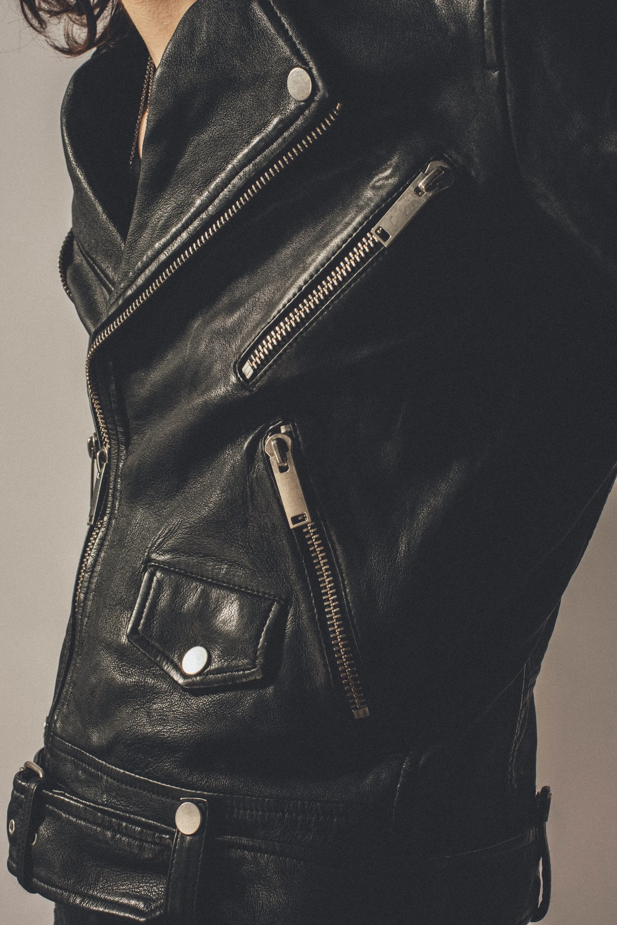 The Deuce Biker Jacket | vintage black