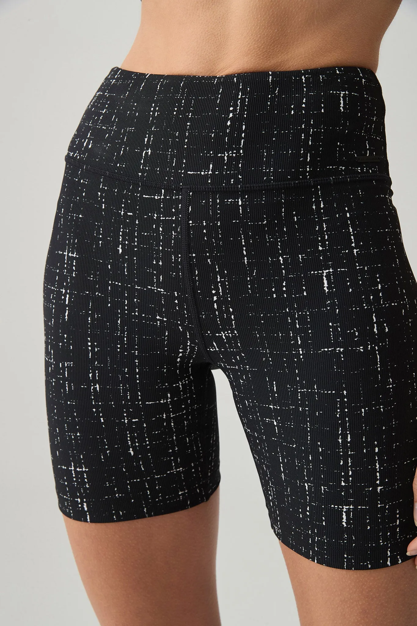 Tonal Tweed Mid Length Bike Short 601