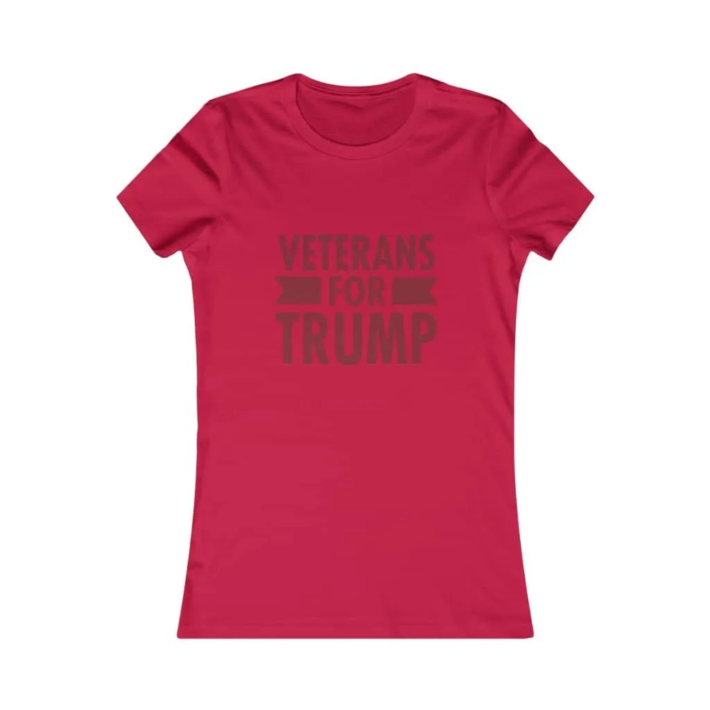 Veterans for Trump Softstyle Ladies' T-Shirt