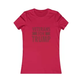 Veterans for Trump Softstyle Ladies' T-Shirt