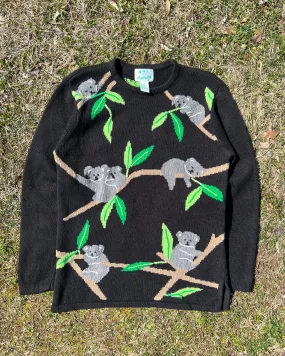 Vintage Women's Koala All Over Knit Sweater