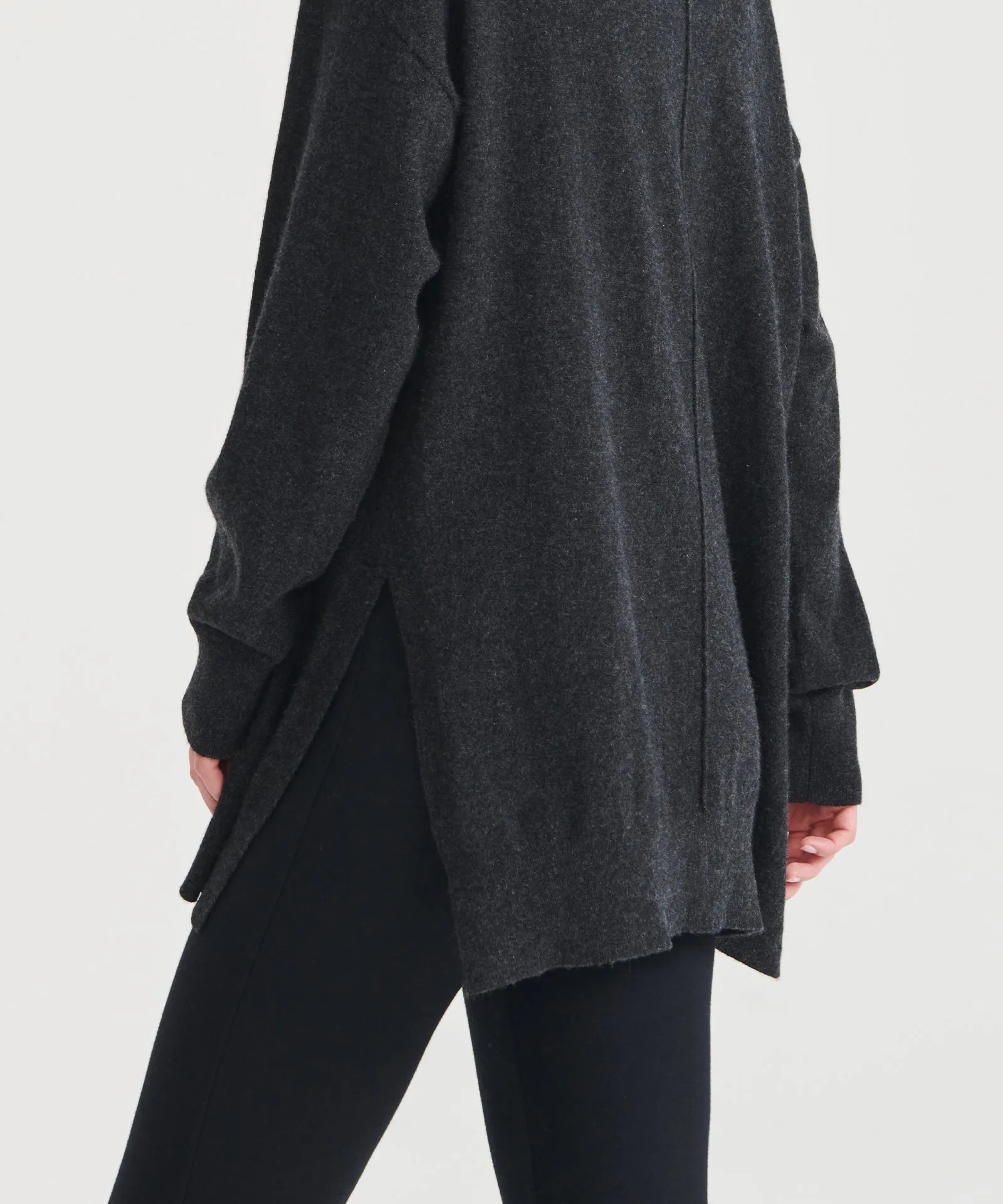 Washable Cashmere Turtleneck Tunic