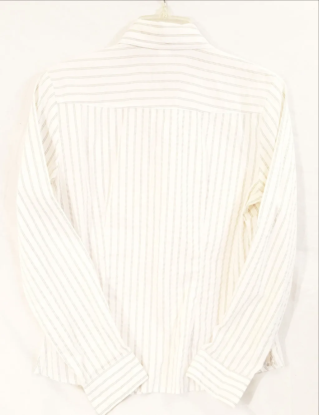 White Striped Button Up Shirt