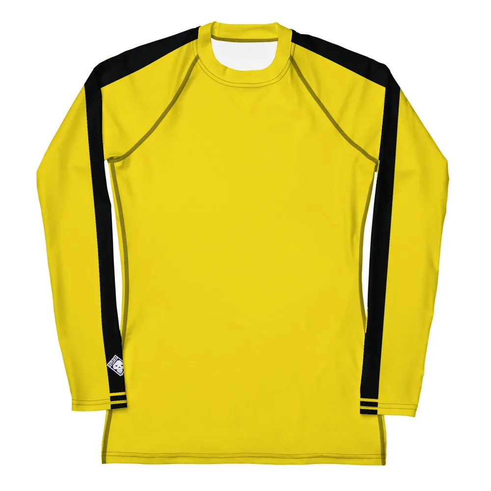 Women's Bruce Lee Game of Death and Kill Bill Inspired Long Sleeve Rash Guard: Perfect for BJJ, MMA, and Other Training Activities