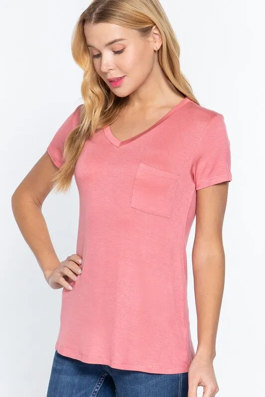 Women's V-Neck T-Shirts - Bella Chic